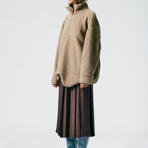 Tibi Cozy Fleece Anorak Zip Up